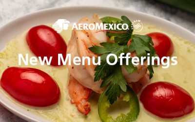 AeroMexico Launches New Onboard Menu